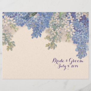 Vintage Lilacs - Programa de Casamento Dobrado
