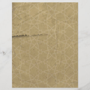 Vintage Linen Stars Papel Letreiro