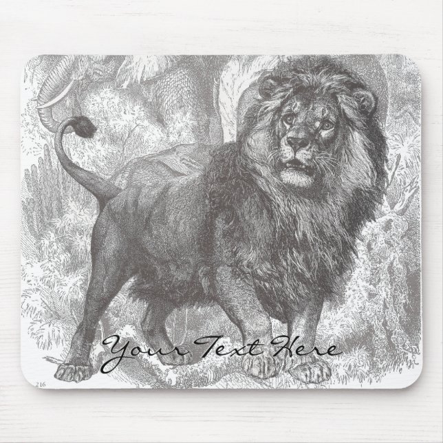 Vintage Lion Mousepad (Frente)