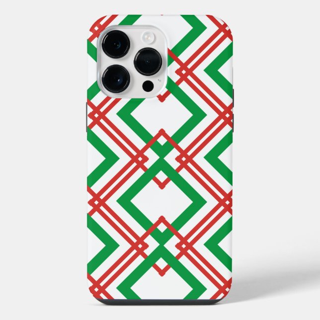 Vintage listrada vermelha e verde (Verso)