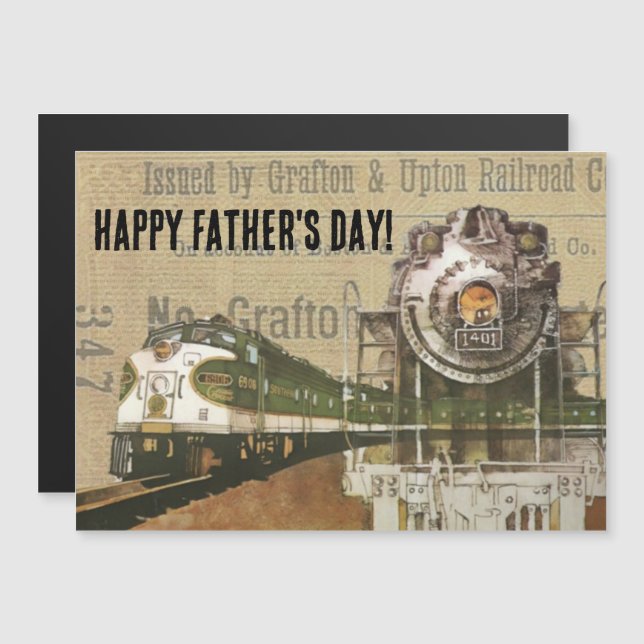 Vintage Locomotive Train Steampunk (Frente/Verso)