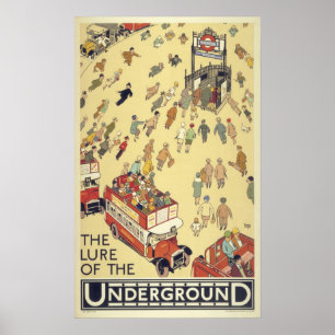 Vintage Londres a atração do poster subterrâneo