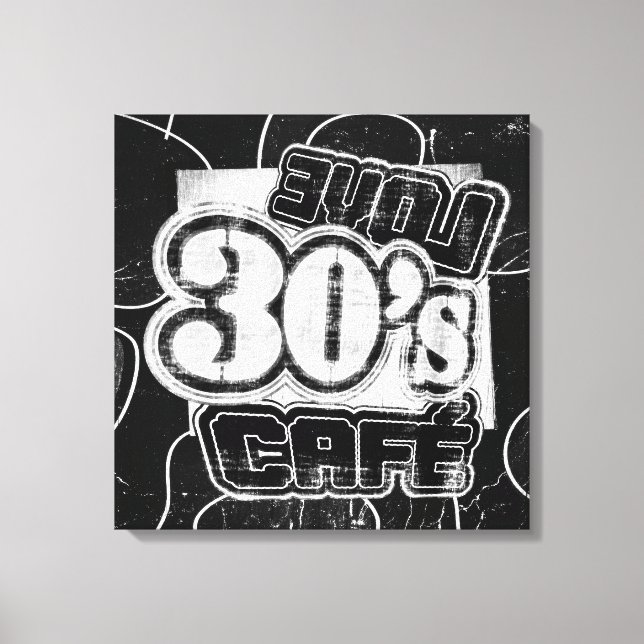 Vintage Love 30's Cafe - Canvas (Frente)