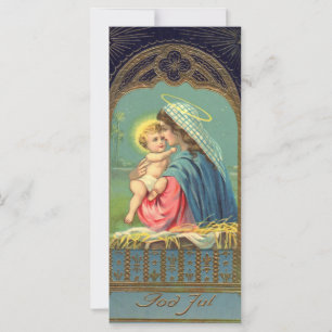 Vintage Madonna e Natal da criança