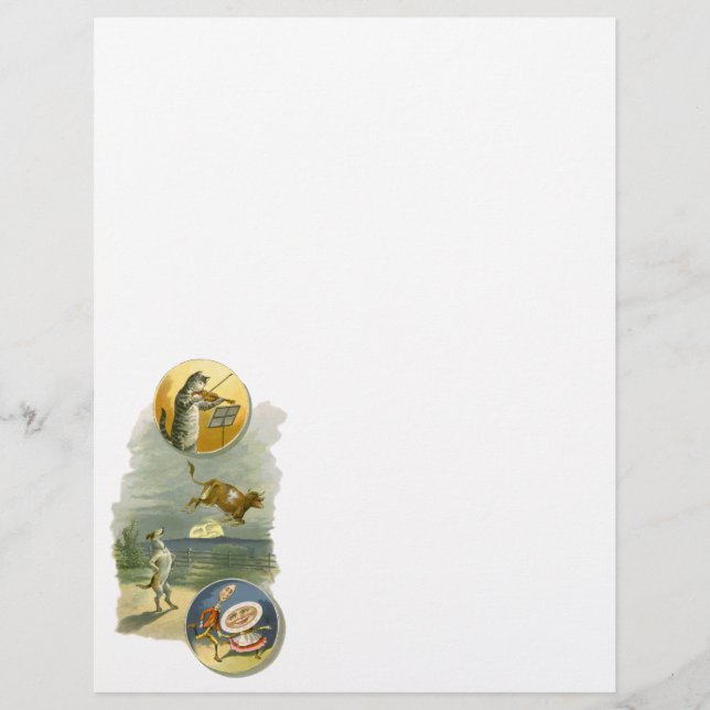 Vintage Madre Goose Enfermeira Rhyme Ei Diddle (Frente)