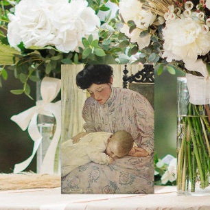 Vintage Mãe e Cartão de Dia de as mães para Bebê