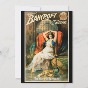Vintage Magic Poster, mágico Frederick Bancroft