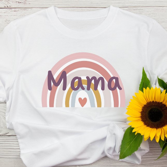 Vintage Mama Rainbow - Camisa Mãe (Criador carregado)