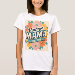 Vintage Mama Retro-Estética T-Shirt - Classic 70s