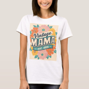 Vintage Mama Retro-Estética T-Shirt - Classic 70s