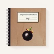 Vintage Mangosteen Ilustração Personalizada Comp