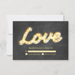 Vintage Marquee Lights RSVP - Quadro