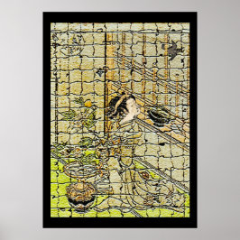 Vintage May Cuckoo com Poster de Arte Moderna