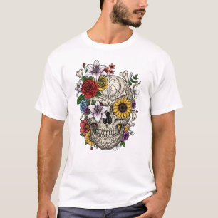Vintage medicinal anatomia do crânio T-Shirt