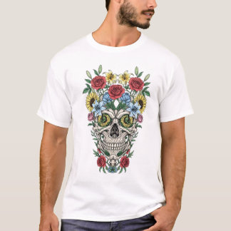 Vintage medicinal anatomia do crânio T-Shirt
