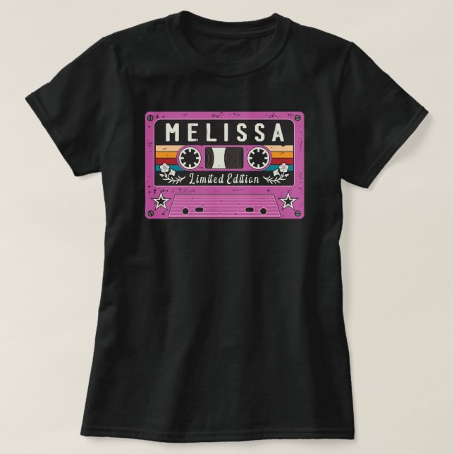 Vintage Melissa Name T-Shirt (Frente do Design)