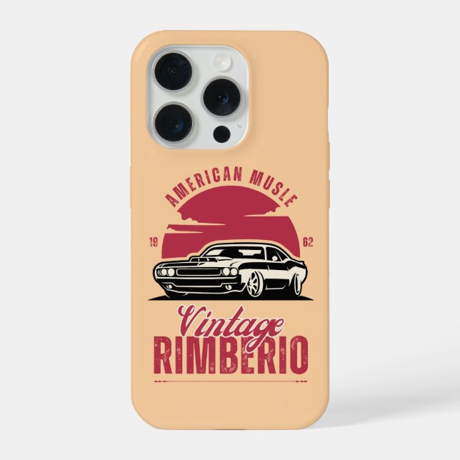 Vintage men car Phone Case (Verso)