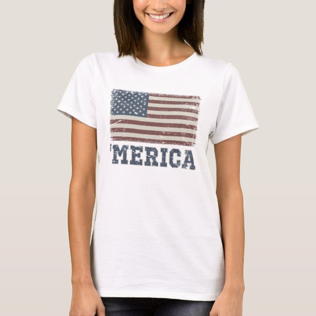Vintage 'Merican Flag T-shirt (Frente)