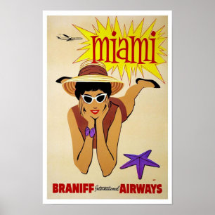 Vintage Miami poster