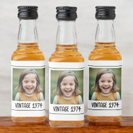 Vintage Milestone Aniversário Foto Keepsasak