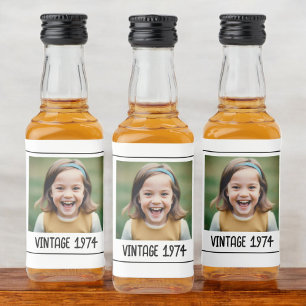 Vintage Milestone Aniversário Foto Keepsasak