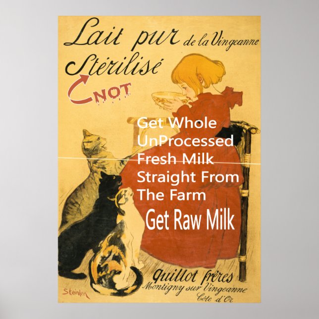 Vintage Milk Poster (Frente)