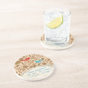 Vintage Modern Vintage Birds Colorful Porta copos