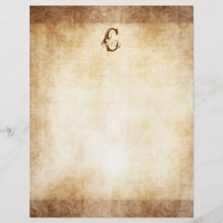 Vintage Monograma - Papel Damasco Desvanecido
