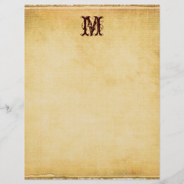 Vintage Monogramas - Papel Básico (Frente)