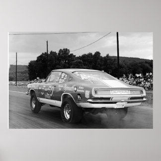 Vintage Mopar Drag - Cuda - Poster 5 & 50
