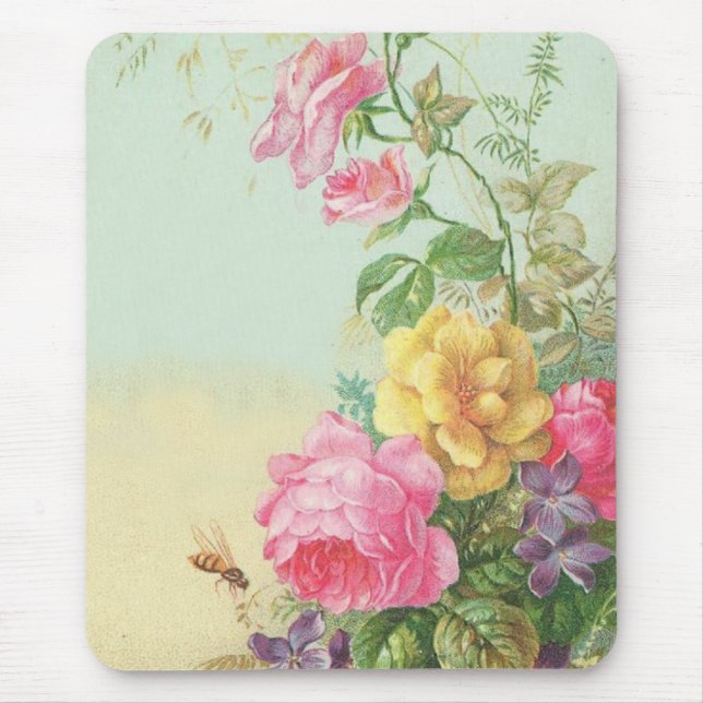 Vintage Mousepad floral (Frente)