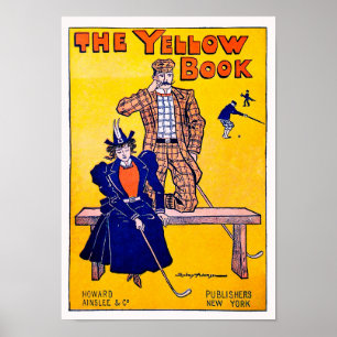 Vintage Mulher Golfer Impressão