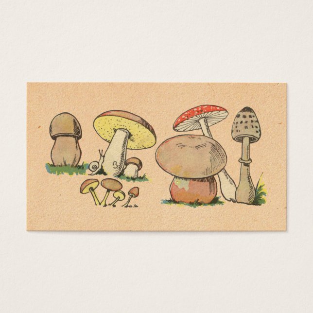 Vintage Mushroom Impressão (Frente)