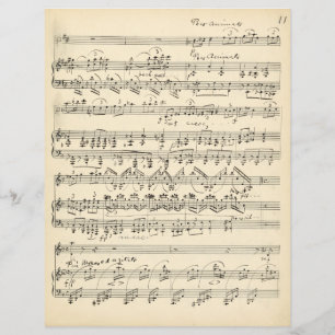 Vintage Music Manuscrito Disoupage Scrapbook