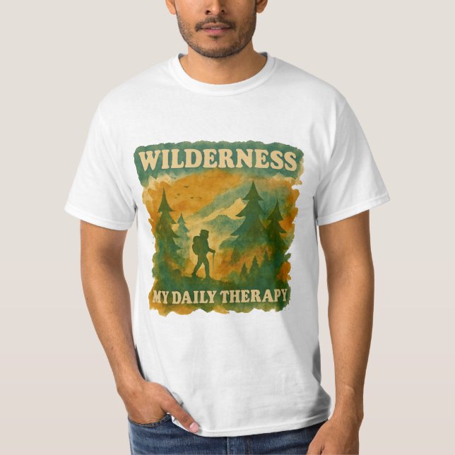 Vintage Nature Hiking T-Shirt (Frente)