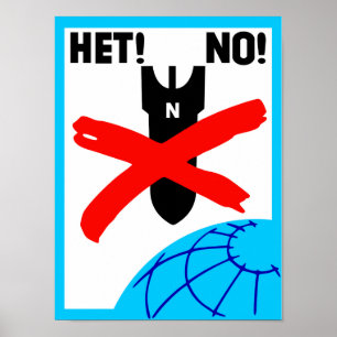 Vintage No soviético Nukes Poster