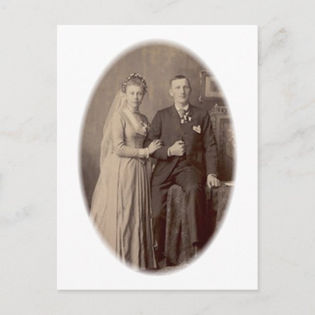 Vintage Noiva Romântica e Cartões e presentes (Frente)