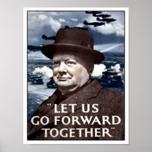 Vintage nos deixe seguir juntos Poster