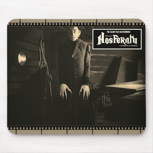 Vintage Nosferatu Filmstrip Mousepad (Frente)