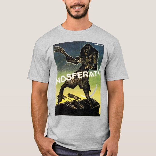 Vintage Nosferatu Poster T-Shirt (Frente)