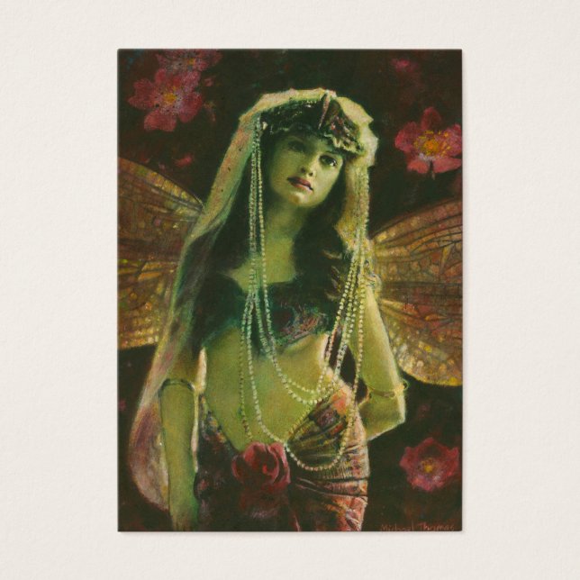 Vintage Nymph ACEO Busines Card (Frente)