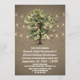 Vintage Oak Tree Janta Convites