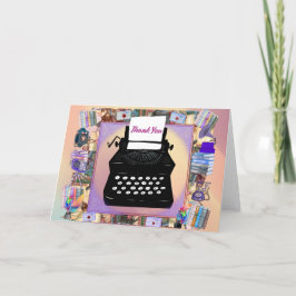 Vintage Obrigado Cartão de Saudação