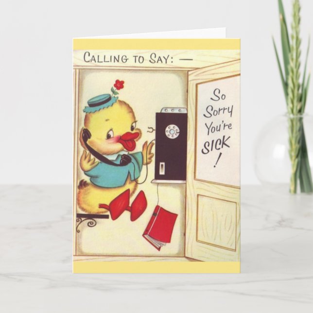 Vintage Obtenha Um Cartão Bem Saudável (Frente)