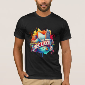 Vintage Ohio Map T-Shirts – Retro us state