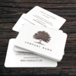 Vintage Old Oak Tree Elegante Cartão de visita ||<br><div class="desc">Faça uma primeira impressão excelente com esses cartões de visitas elegantes de carvalho. A identidade perfeita para uma variedade de empresas ou cartões telefônicos pessoais.</div>