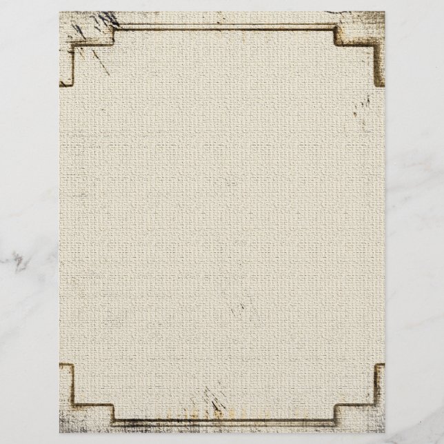 Vintage Old West Linen Stationery (Frente)