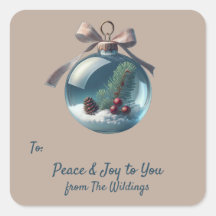 Vintage Ornament Vintage - Etiqueta de presente de