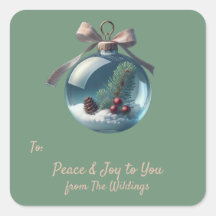 Vintage Ornament Vintage - Etiqueta de presente de