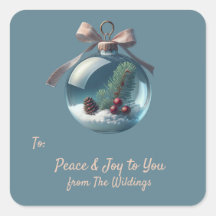 Vintage Ornament Vintage - Etiqueta de presente de